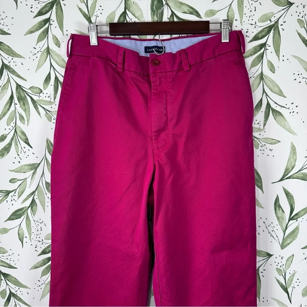 Lands' End Men's Bold Pink Chino Pants. Size 33 X 34